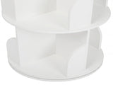Levede Rotating Bookshelf 5 Tier Book Storage Space Saving Round Tower White CH1190-5-AU