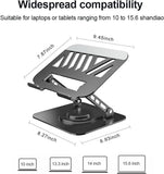 Adjustable Laptop Stand or Desk, Dual oldable Computer Riser with Heat-Vent, Ergonomic Sit to V1259-DP01-F-574