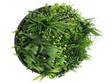 Slimline Artificial Green Wall Disc Art 80cm Country Fern UV Resistant V637-DP9962
