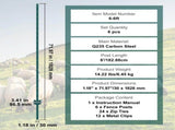 6 Feet Fence Post 6 Pack T-Post Heavy Duty Metal Fence Posts Green V952-WLLZJSK6JZ6Y7M4FOV0