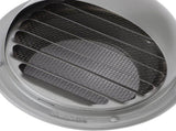 Stainless Steel Air Vent Versatile Weatherproof Round Louvered Exhaust Vent Grill Hood Ventilation V1294-YM0901-3111240142911