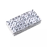 100-Pack White Six-Sided Dice for Party Game Puzzle V1237-ZY-506-0094