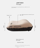 Dark Green Automatic Inflatable 3D Outdoor Sponge Pillow - Portable Camping Travel Neck Cushion, V888-ELOSUNG13227