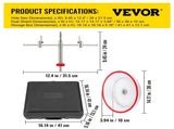 Adjustable Hole Saw Cutter Kit, 1-5/8" to 11-13 /16" , Recessed Hole Saw with PC Dust V952-FJKK1581113166YC0V0