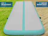 Powertrain 4m x 2m Airtrack Tumbling Mat Gymnastics Exercise Air Track with Pump IFM-0402-GYGN-IFP