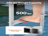 Removable Dock Ladder, 4 Steps, Aluminum Alloy Pontoon Boat Swim Ladder, with Non-Slip Wide Steps, V952-MTZTCXSWPJ50ALQSF001V0