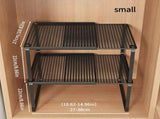 Black White adjustable mesh storage shelves, heavy duty home organizer, layered shelving, closet V1347-127-WHI-76662