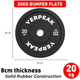 VERPEAK Black Bumper weight plates-Olympic VP-WP-100-FP / VP-WP-100-LX V227-9300302000003