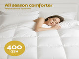 Giselle Bedding Queen Size 400GSM Microfiber Quilt All Season Duvet Quilts Comforter Winter Summer QUILT-RCYF-400-Q