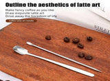 23pcs Coffee Art Set 12oz/350ml Stainless Steel Milk Frothing Pitcher with Scale 16pcs Coffee V1294-YM0901-H49325-8