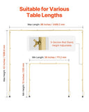 VEVOR Over The Table Rod Stand with Clamp Party Arch Frame 28-98 in L Adjustable V952-ZSGJ1JJSBDTTQZ1FU001V0