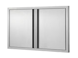 BBQ Access Door, 787x609 mm Double Outdoor Kitchen Door, Stainless Steel Flush Mount Door, Wall V952-SMABSCJMYS31WSG92V0