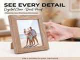 4Pcs Vintage Picture Frame with Retro Wood Grain Flexible Placement Farmhouse Photo Frame for Home V1366-AZ2-W-14975