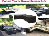 L-shaped garden bench cover - Garden furniture cover - L-shaped garden furniture protective cover V1188-MS101-03256-1