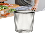 Transparent Garbage Bin with Top Ring Easy Attached Lid Free Large Capacity Trash Bin Can for V1294-YM0706-3117230156712