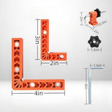 90 Degree Clamp, Positioning Squares, Right Angle Clamp with Clamp, Corner Clamps Woodworking Tool V1370-AZ4-07953