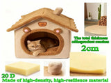 1 Pet Bed House for Cats, Detachable and Washable Cat House, Soft and Warm Winter Cat Bed, Small Dog V1232-MMW001