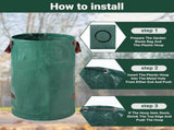 Heavy-duty garden waste bags - 300L - 67*67*84cm - 2 pieces - Reusable garden waste bags with V1188-MS101-02818-1