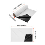 14 Mil Plastic Sheeting Heavy Duty 10' x 100', Thick Plastic Sheeting Roll, Plastic Drop Cloth V952-SLM10FT100FTWVKSTV0