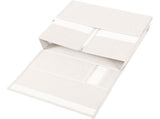 Beige Bed Sheet Organizer Box with Handles and Zipper for Home Bedding Storage V1192-AZ-W-25530
