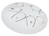 6in Tongue Drum 8Tones Ethereal Hand Pan Drums with Drumstick Percussion InstrumentWhite V1294-YM0721-3117200192313