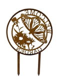 Laser Cut Butterfly Graden Stake 53x53-80cm V637-71643STK