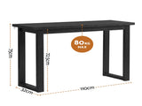 Artiss Console Table 110CM Black FUR-Y-CST-01-BK