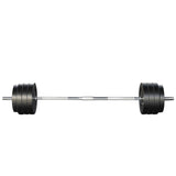 Everfit 78kg Barbell Set Weight Plates Bar Lifting Bench 168cm FIT-K-BB-SET-70KG