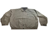Mens Plus Size Jacket Big & Tall Blazer Zip Up Coat Bomber Military Style - Oyster - 5XL V563-MNSPLUSCOAT-OYSTER-5XL