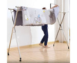 SOGA 1.6m Portable Standing Clothes Drying Rack Foldable Space-Saving Laundry Holder with Wheels BSXG2514