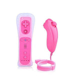 Wii Remote and Nunchuck Controller,Upgrade Wii Wireless Controller Compatible with Wii Wii U,Pink V1370-AZ4-08256