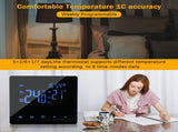 WiFi Smart Thermostat Electric Heating 16A Temperature Controller LCD Display Touch Screen Week V1294-YM0901-H47524W-2