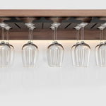 SOGA 64cm Wine Glass Holder Hanging Stemware Storage Organiser Kitchen Bar Restaurant Decoration TAN1039