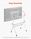 Rolling TV, Mobile TV Cart for 35-100 Inch LED/LCD/OLED Flat/Curved TVs, Portable Monitor V952-TYSDLDDSJZJZXEGLK001V0