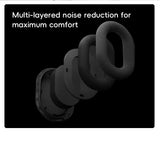 Smart 4-in-1 Travel Neck Pillow with ANC Headphones - Heated Vibration Massage & Bluetooth Audio V888-ELOSUNG41787