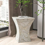 GLEESON MOTHER OF PEARL HAND MADE SIDE TABLE V742-FEH19