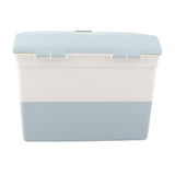 Cosmetic Storage Box 2 Layers Drawer Large Capacity Portable Makeup Storage Box with Handle for Nail V1294-YM0626-3117220310312