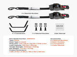 Wheel Chock Tie-Down Kit, Fixed Trailer Tie Down Strap, Car Tie Down Kit with S-Hook, Break Strength V952-CLJGTJ2GDSSXOFYCV001V0