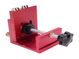 3 in 1 Portable Screw Jig Set Adjustable Precise Drilling Aluminum Alloy Woodwork Guides Joint Angle V1294-YM0901-3114250037511