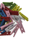 900pcs MINI WOODEN PEGS Natural Craft Baby Shower Clothes Pin Scrapbook 35mm V563-OL-MIX-900