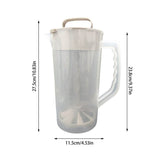 Clear Plastic Beverage Mixing Pitcher With Lid And Plunger Large Capacity Drink Jug For Juice Tea V1369-AZ3-W-14930