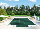 Pool Safety Cover Fits18x36ft Inground Safety Pool Cover Green Mesh with 4x8ft Center End Steps V952-YYCM18X36JZYTYCG1V0