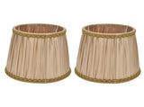 2PCS Fabric Lampshade Simple Lamp Shade for E14 Screw Candlestick Lamp Table Light Chandelier Gold V1294-YM0710-3119210206211