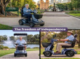 EQUIPMED ComfortCruise Large Mobility Scooter, 15km/h Top Speed, Up to 45km Range, Strong Climbing, V219-HMBMSCEQ8LBA