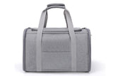 Portable Travel Bag Soft Crate Cage Cat Bag Animal Carriers for Pets -Grey V1263-JX-6209-1
