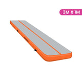 Powertrain Airtrack 20cm Thick 3m x 1m Inflatable Gymnastics Tumbling Mat Air Track - Orange IFM-HL-301-ORG