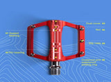 1pair Ultra-light Pedals Aluminum Alloy Bearing Pedal for Road Bike Folding Bike Cycling Accessories V1370-AZ4-12697