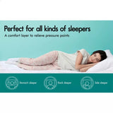 5CM Bedding Luxury Pillowtop Mattress Topper Mat Pad Antibacterial and dust mite-resistant V201-W13346602