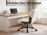 Artiss Executive Office Chair Mid Back White OCHAIR-G-7023-WH