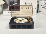 Retro CD Music Player with Bluetooth and FM Radio Multifunctional Home Audio System Brown V1263-JX-6955-2